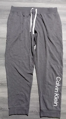 Calvin Klein Lounge Joggers Adult Womens X-Large Gray French Terry Sleepwear - Image 1 of 4