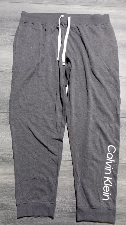Calvin Klein Lounge Joggers Adult Womens X-Large Gray French Terry Sleepwear - Image 1 of 4