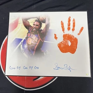 Latrell Sprewell NY Knicks Signed 16x20 Handprint Photo Autographed Steiner - Picture 1 of 5