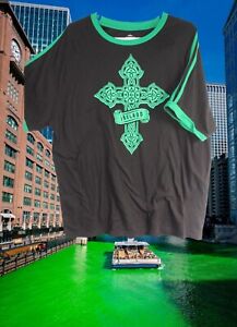 st. Patrick's Day Ireland T-shirt men's 2 XL (Small stain)