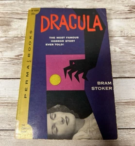 Vintage (1957) Dracula by Bram Stoker Issue #M-4088 RARE! 1st Perma Books Print - Imagen 1 de 18
