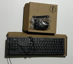 Dell USB Wired Keyboard and Mouse Set KB216d and MS116t1 - Picture 1 of 4