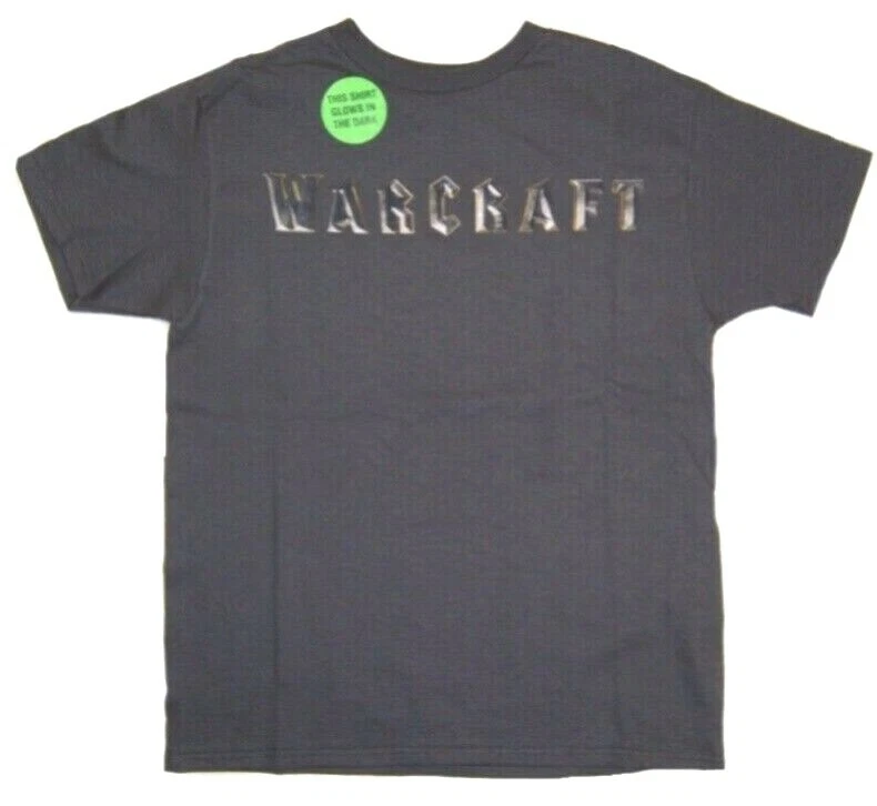 Мальчика Warcraft короткий рукав футболка с Ярлыками размер MD LG или XL зарево в темноте - Изображение 1 из 1