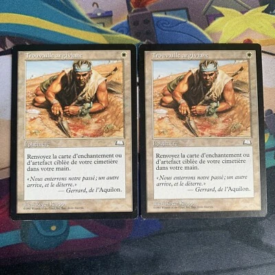 2x Argivian Find- Weatherlight- Mtg Magic The Gathering Cards- LP- French - Image 1 of 2