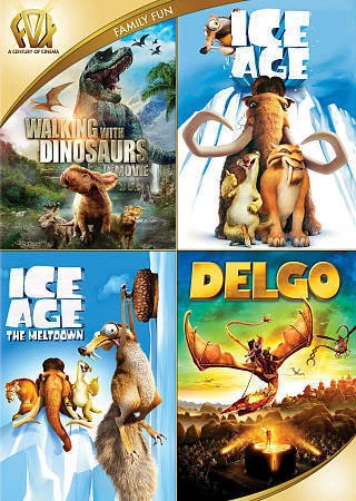 Walking with Dinosaurs/Ice Age/Ice Age: The Meltdown/Delgo (DVD, 2015, 4-Disc Set)