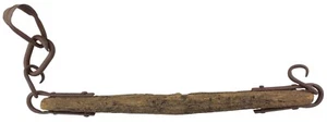 Antique Wood Iron Horse Mule Oxen Harness Collar Yoke Weathered Western Decor - Picture 1 of 5