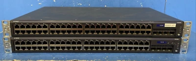 "LOT OF 2" Juniper Networks EX2200-48T-4G 48-Port Gigabit Ethernet Switch EX2200 - Image 1 of 4