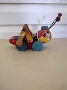 Vintage Kriss Kricket Fisher Price Holzzugspielzeug - Bild 1 von 9
