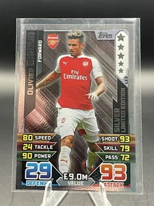Silver Limited Edition Oliver GIROUD Match Attax 2015-2016 Arsenal 15/16 # LE 3 - Picture 1 of 14