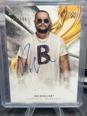 2019 WWE Topps Undisputed BO DALLAS UNCLE HOWDY Autograph #'d /199 Wyatt Sicks - Image 1 of 4