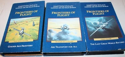 Smithsonian Frontiers of Flight (3 VHS) Golden Age, Transport, Last Great World - Image 1 of 4