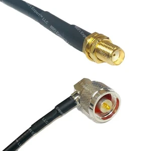 RFC240 SMA FEMALE to N MALE ANGLE Coax RF Cable USA-Ship Lot - Picture 1 of 1