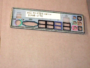 Panneau shield i/o MSI MS-7599 VER 4.0 870A-G46 plaque arriere - Photo 1/1