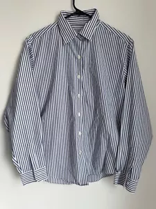Camicia abito BROOKS BROTHERS manica lunga non ferro blu bianco righe cotone 16 - Foto 1 di 10