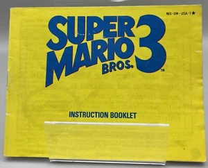 Super Mario Bros 3 (Nintendo NES, 1990) solo manual de instrucciones - Imagen 1 de 2