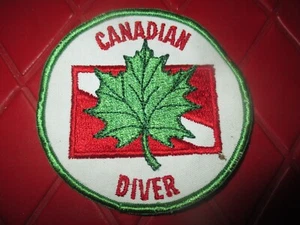 NEW Vintage CANADIAN DIVER Sew-On EMBROIDERED PATCH - 1980's - Picture 1 of 2