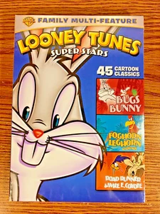 Looney Tunes Super Stars Bugs Bunny Foghorn Leghorn Road Runner Coyote DVD NEW  - Picture 1 of 9