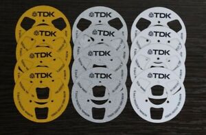 Set of 12 reels TDK for making cassettes