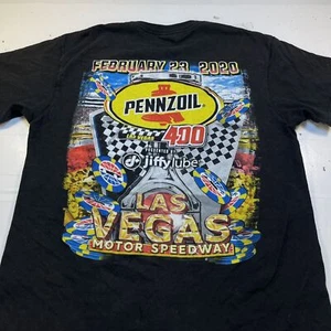 LAS VEGAS 400 MOTOR SPEEDWAY 2020 NASCAR RACING RACE TEE T SHIRT Mens M Black  - Picture 1 of 4