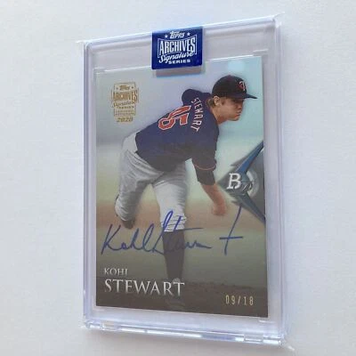 Kohl Stewart 2020 Topps Archives Signature Series Auto 2014 Bowman Platinum 9/18 - Изображение 1 из 2