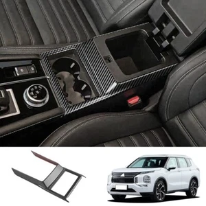 Para Mitsubishi 2022 2024 Outlander Fibra de Carbono Drenaje Delantero Taza de Agua Cuadro Borde - Imagen 1 de 6