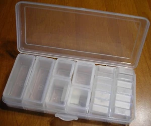 20 Removeable Plastic Organizer Boxs in a Storage Container Case  NEW - Picture 1 of 1