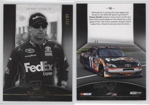 2012 Press Pass Redline Color Proof Black & White /99 Denny Hamlin #16