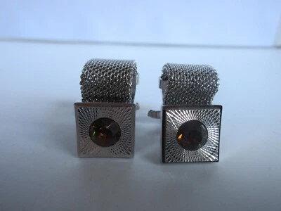 Manschettenknöpfe mit Strassstein !!! - Bild 1 von 3