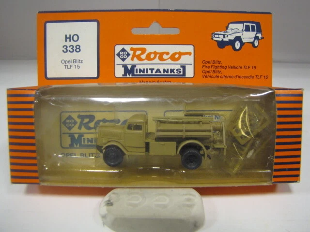 ROCO MINITANKS 338 scala H0 OPEL Blitz TLF 15 antincendio - Immagine 1 di 1