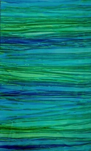 Kaufman Batik, Patina Handfarben - Streifen, blau & grün, von HALF YD - Bild 1 von 1