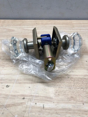 Juego de perillas de privacidad de cristal Emtek 720OT-TWB Old Town - bronce blanco caído Foto 1 de 3