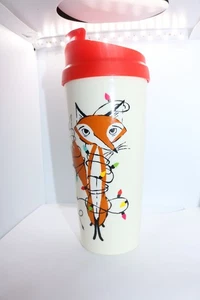 Kate Spade Weihnachtsbeleuchtung Festlicher Fuchs 16 Unzen Becher mit Deckel - Bild 1 von 10
