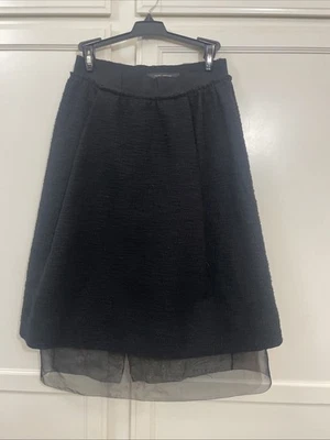 Falda Marc Jacobs Talla 2 Negra Algodón/Lino Plisada Bolsillo Frontal Foto 1 de 4