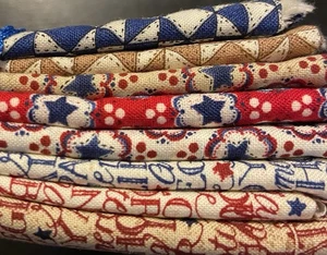 My Country By Kathy Schmitz For Moda Bundle Of 8 Fat Quarters - Picture 1 of 2
