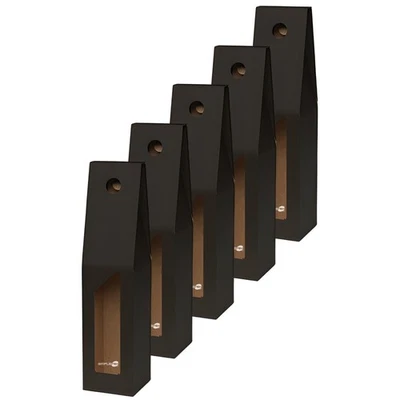 5X Black Gift Box Packaging For Wine Oil Bottle With Window - Image 1 of 4