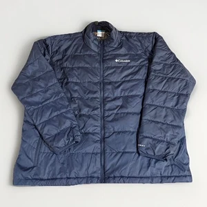 COLUMBIA Jacket Mens 3X Omni Heat Interchange Puffer Heat Insulated Blue - Picture 1 of 6