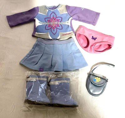 RETIRED American Girl “I Like Your Style” Meet Outfit W/ NEW BOOTS AND PURSE - Image 1 of 4