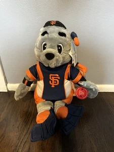 Build A Bear San Francisco Giants 17" Baseball Lou Seal Mascot - With Dive Gear - Picture 1 of 15