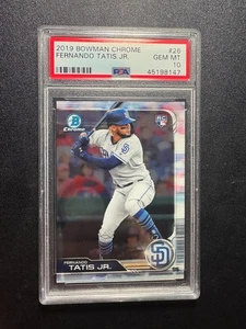 2019 Bowman Chrome Fernando Tatis Jr. Rookie #26 PSA 10 - Picture 1 of 2