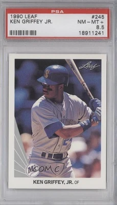 1990 Leaf Ken Griffey Jr #245 PSA 8.5 HOF - Image 1 of 2