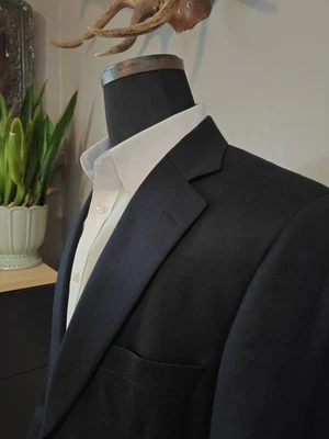 🇺🇲 Paul Stuart Mens 40R Blue Two Button Wool Blazer - Image 1 of 4