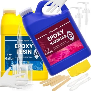 Epoxy 1 Gallon Epoxy Resin Kit Casting & Coating, Art Crafts Crystal Clear an... - Picture 1 of 8