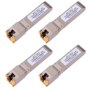 4PACK 10G SFP+ to RJ45 Copper Module, High-Speed 10GBase-T Transceiver, 10Gb ... - Picture 1 of 9