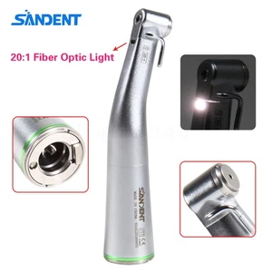 SANDENT Dental 20:1 LED Fiber Optic Implant Contra Angle Low Speed Handpiece - Picture 1 of 24