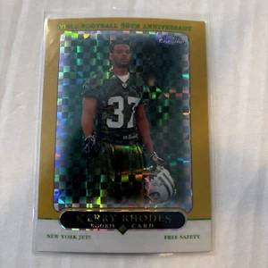 KERRY RHODES 2005 TOPPS CHROME XFRACTOR /399 ROOKIE #259 JETS - Foto 1 di 2