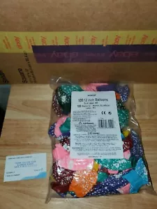 100 Amscan 12" High Quality #5 Latex Party Balloons 100-Count Round 30.48cm - Picture 1 of 3
