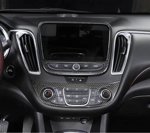 Para Chevrolet Malibu 2016-24 Fibra de Carbono Salpicadero Consola Marco Cubierta Borde 2X - Imagen 1 de 2