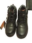 Leather  Saftey Boots Waterproof Black Size 9