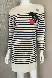 MARC JACOBS MINI DRESS BRETON STRIPE RETAIL £329 SIZE XS UK 8 BNWT - Picture 1 of 8