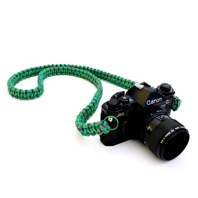 NEW GREEN CAMERA 48" NECK STRAP POLYPROPYLENE DSLR MIRRORLESS SONY CANON FUJI - Image 1 of 4